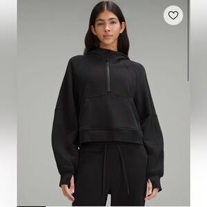 Lululemon Scuba Oversized Half Zip Hoodie- Black, M/L